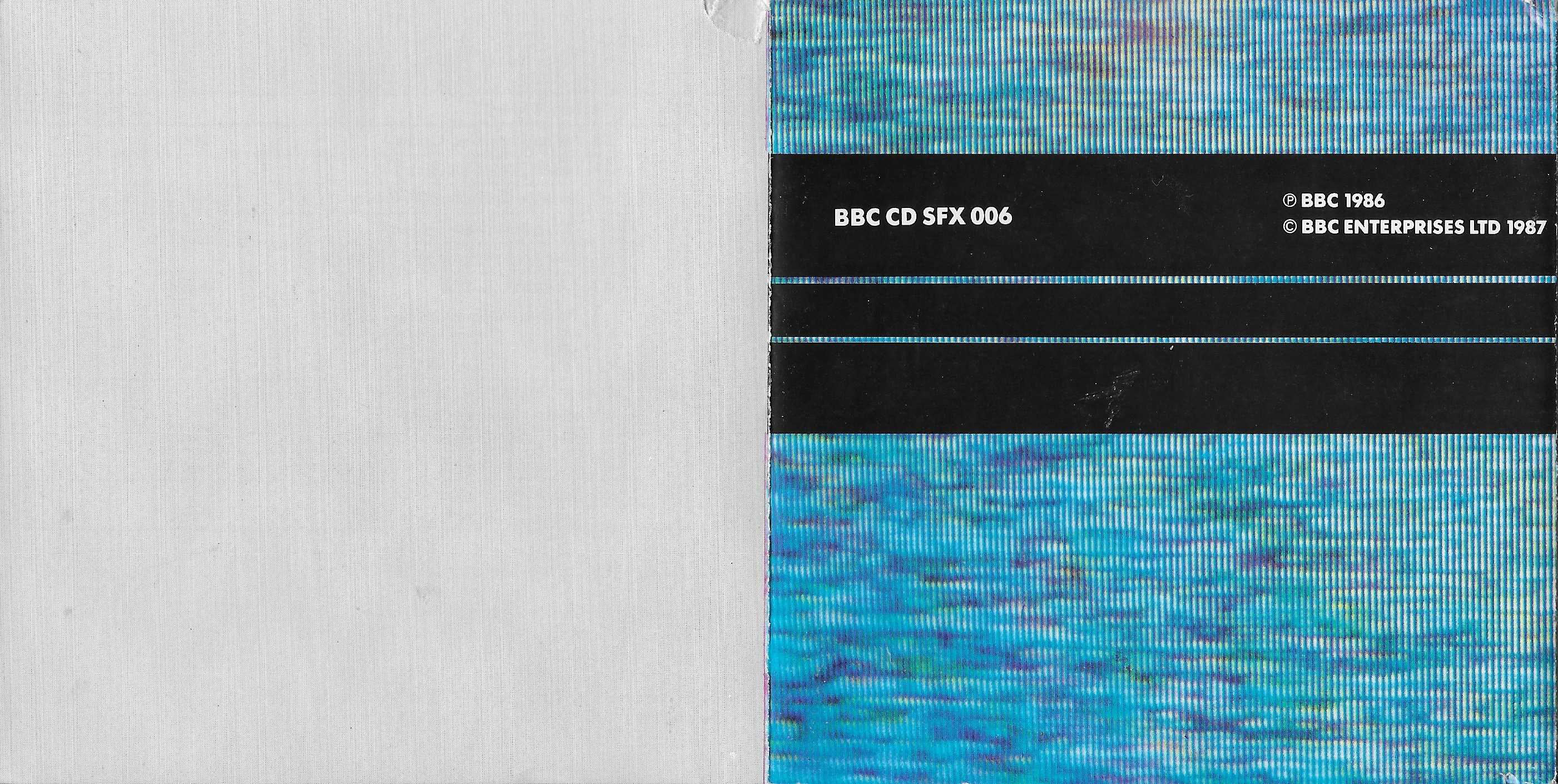 Middle of cover of BBCCD SFX006